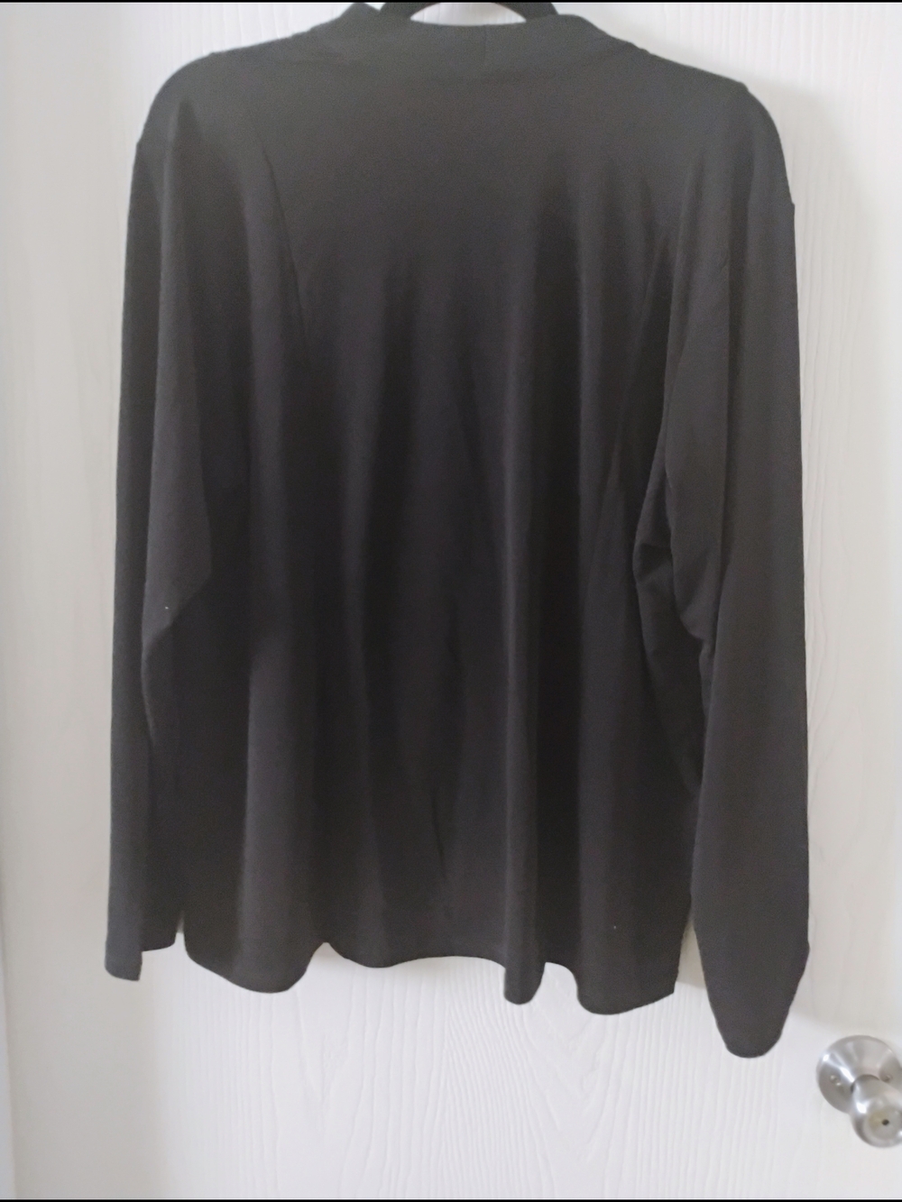 Linea by Louis Dell'Olio Black Draped Crossover Top - Picture 3 of 3